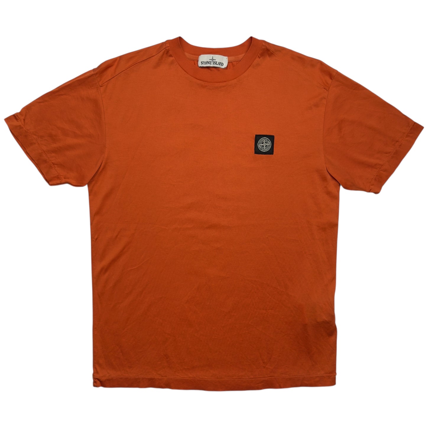 A/W 19 Stone Island Patch T-Shirt - Orange