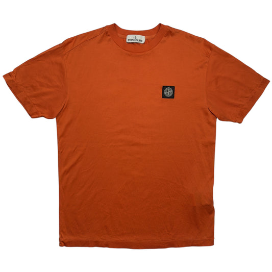 A/W 19 Stone Island Patch T-Shirt - Orange
