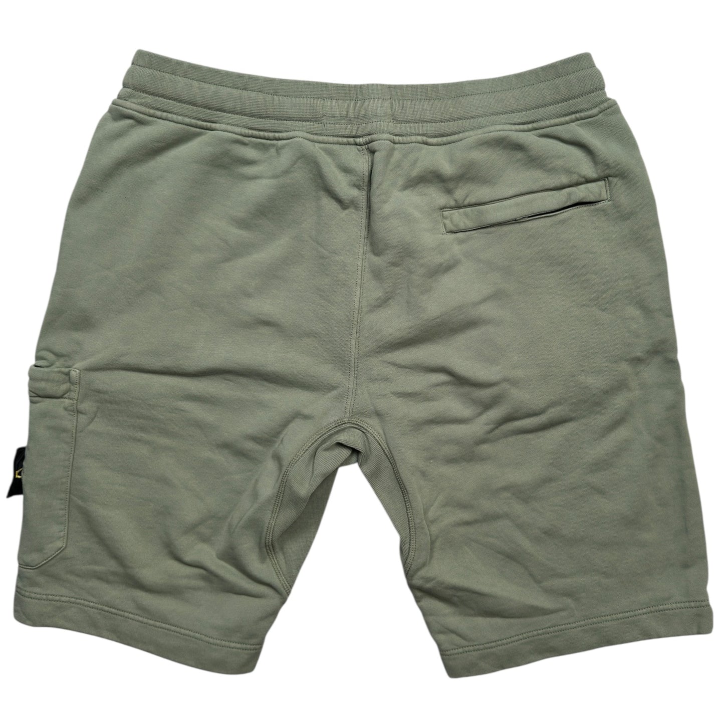 S/S 19 Stone Island Cotton Jersey Cargo Shorts - Sage Green
