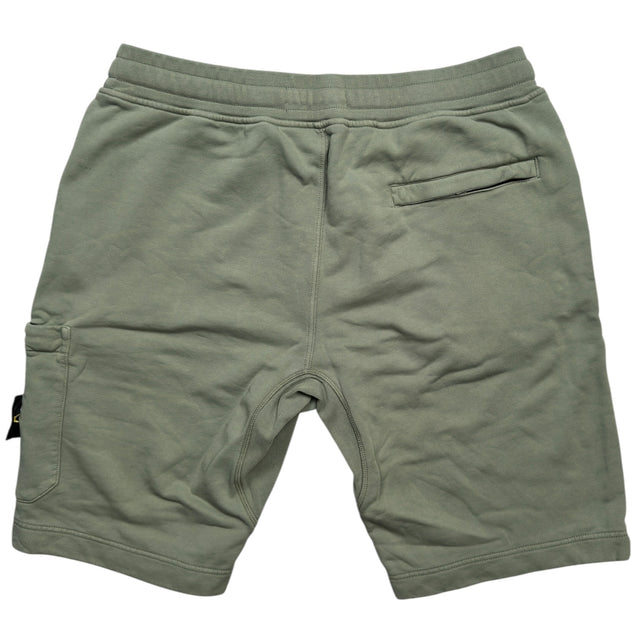 S/S 19 Stone Island Cotton Jersey Cargo Shorts - Sage Green