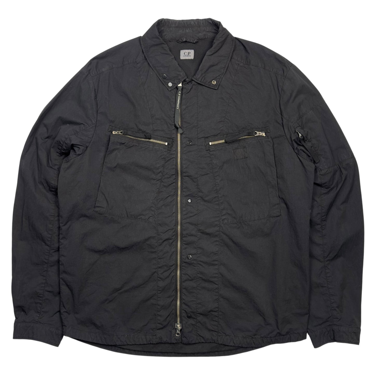 C.P. Company Microreps Nylon Overshirt – Black