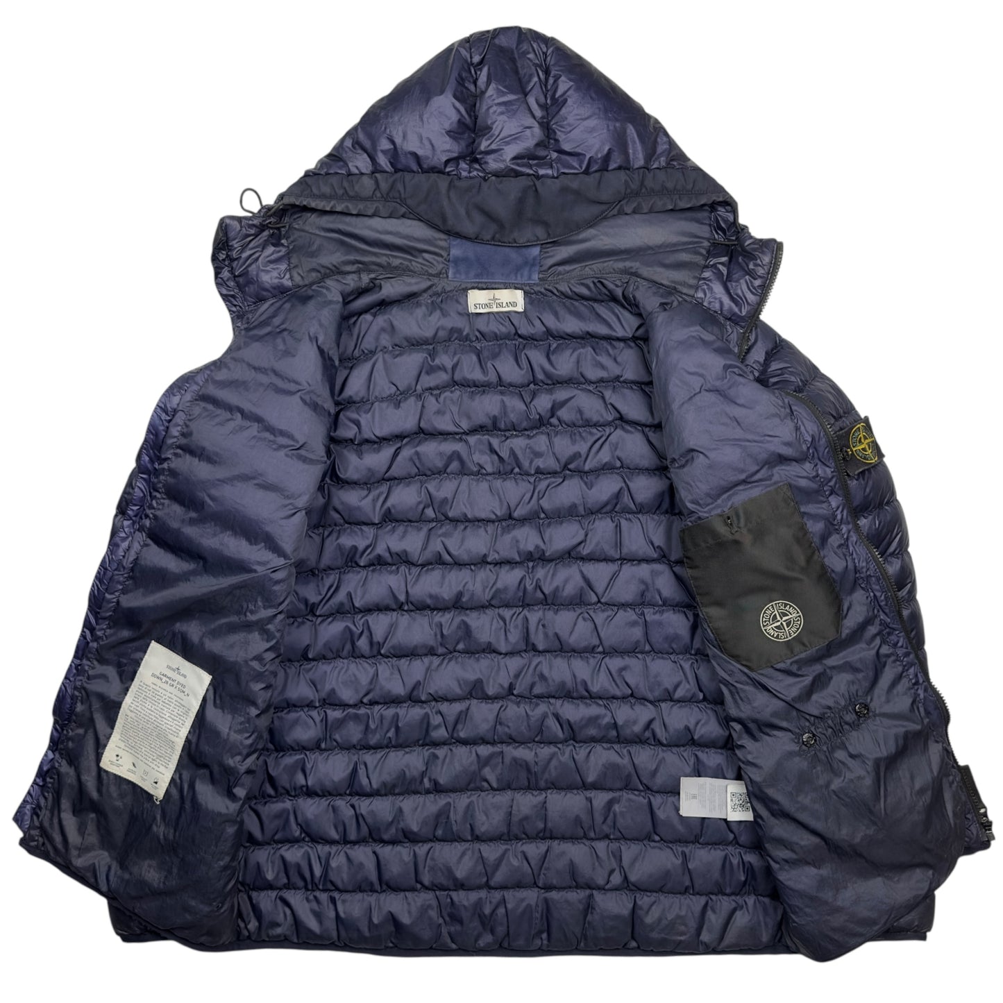 A/W 15 Stone Island Down_26 GR X SQM_N Down Puffer Jacket - Navy
