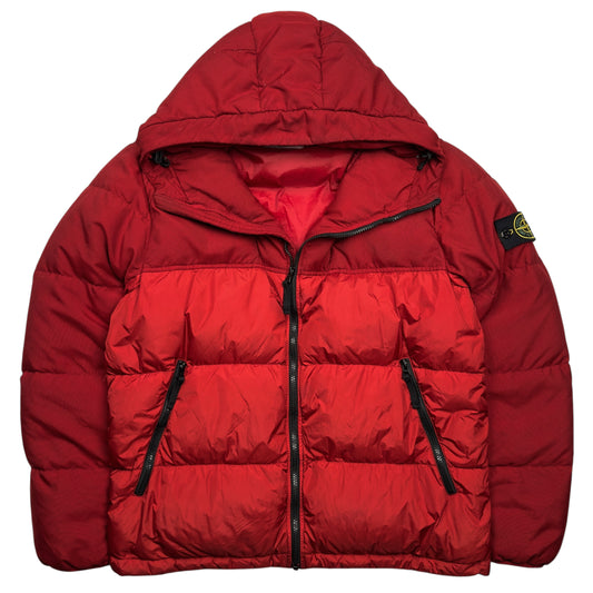 A/W 13 Stone Island Crinkle Reps NY Down Puffer Jacket - Red