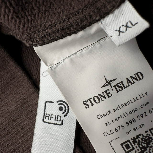 A/W 21 Stone Island Quarter Zip Sweater - Brown