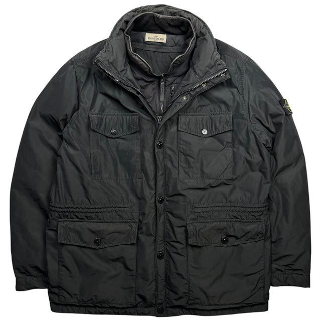 A/W 13 Stone Island Micro Reps Down Puffer Jacket - Black