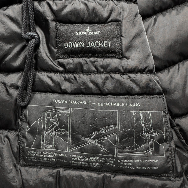 A/W 19 Stone Island Mil Spec Diagonal Wool Ghost Down Jacket