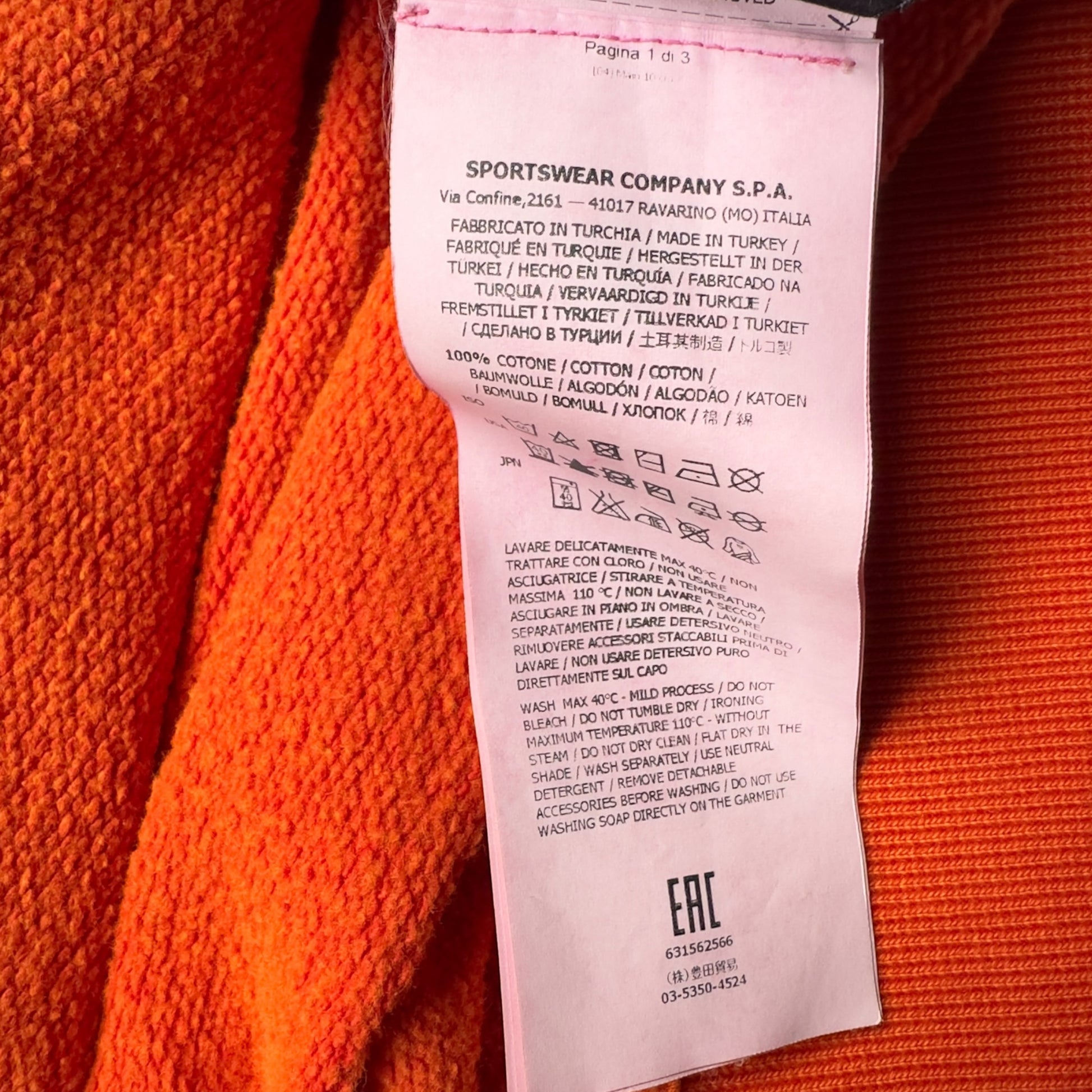 A/W 15 Stone Island Pigment Treated Kangaroo Pocket Sweater