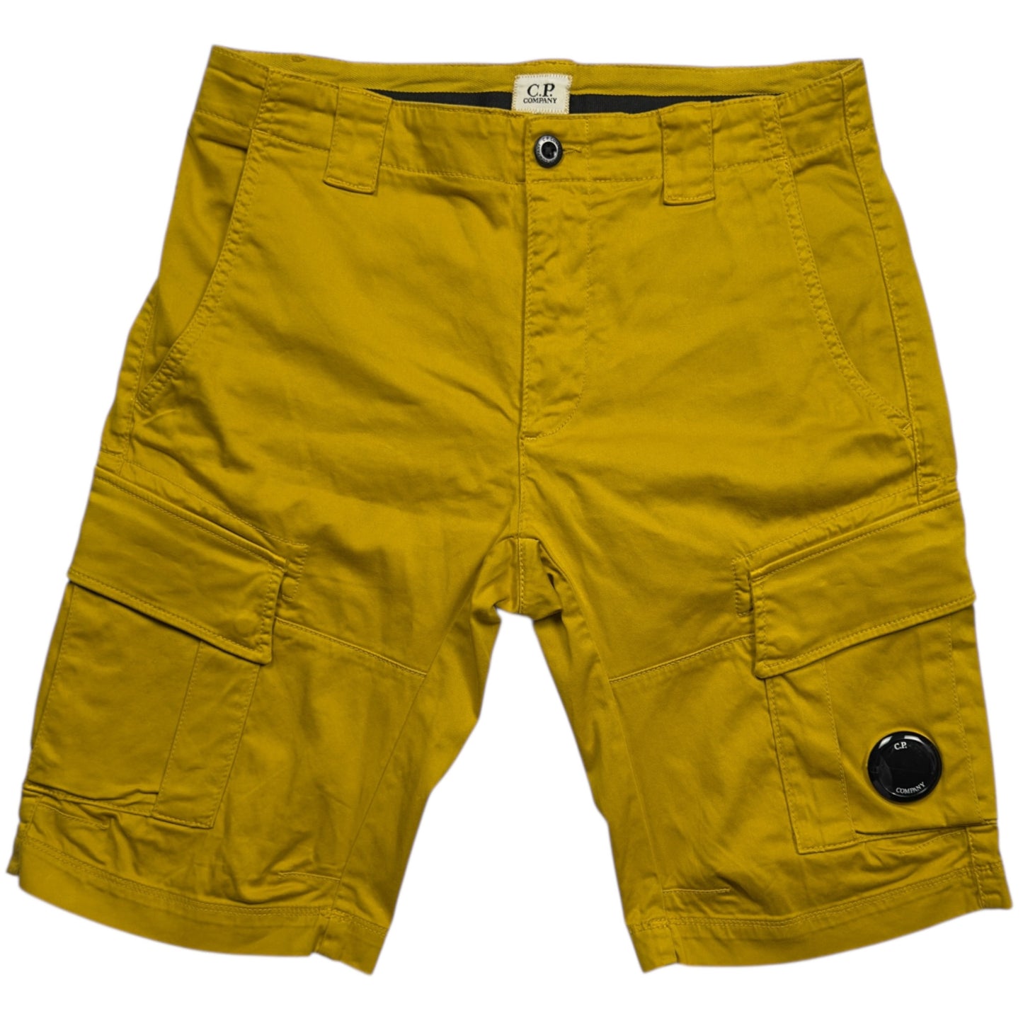 C.P. Company Sateen Cargo Shorts - Yellow