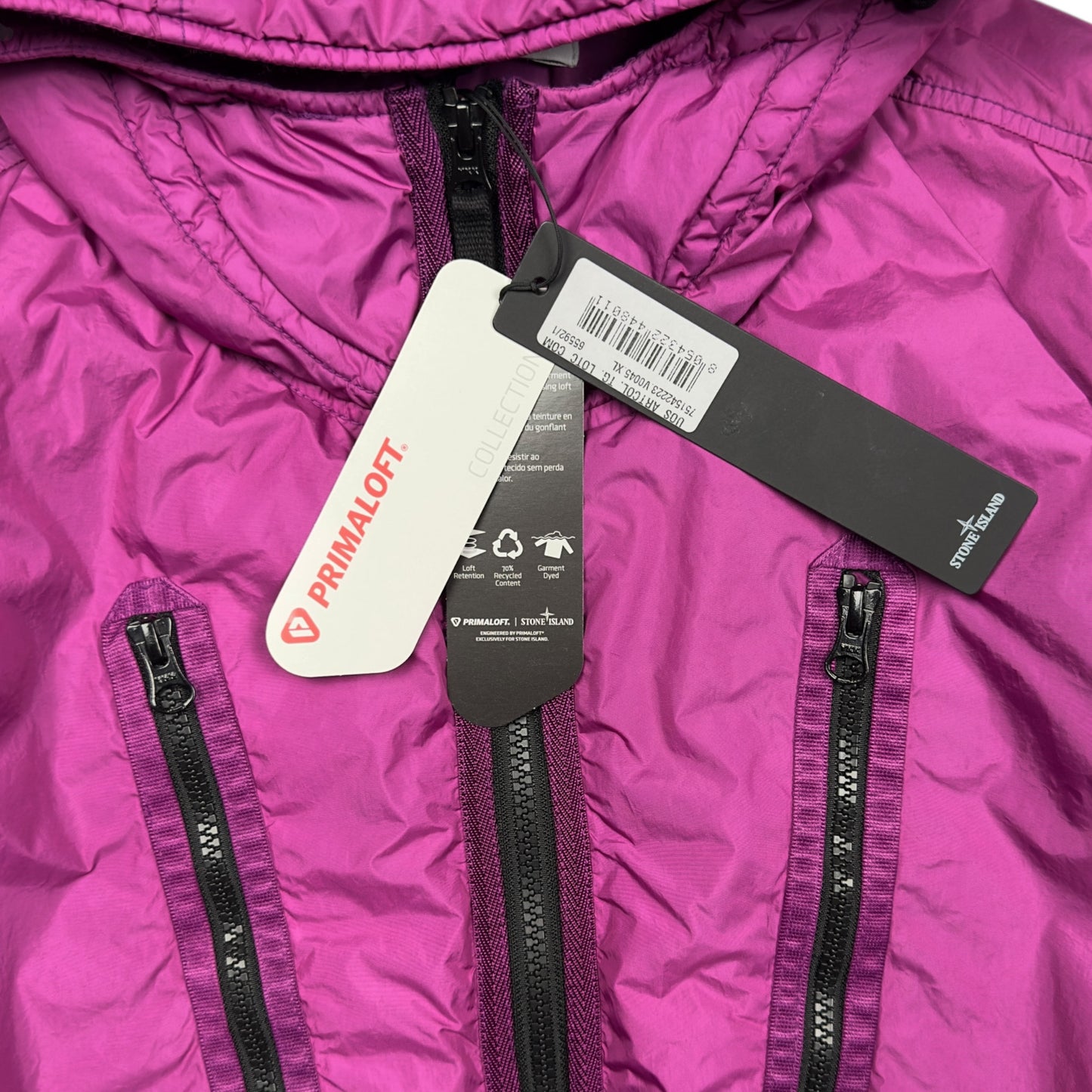 A/W 21 Stone Island Crinkle Reps R-NY with Primaloft Jacket - Purple