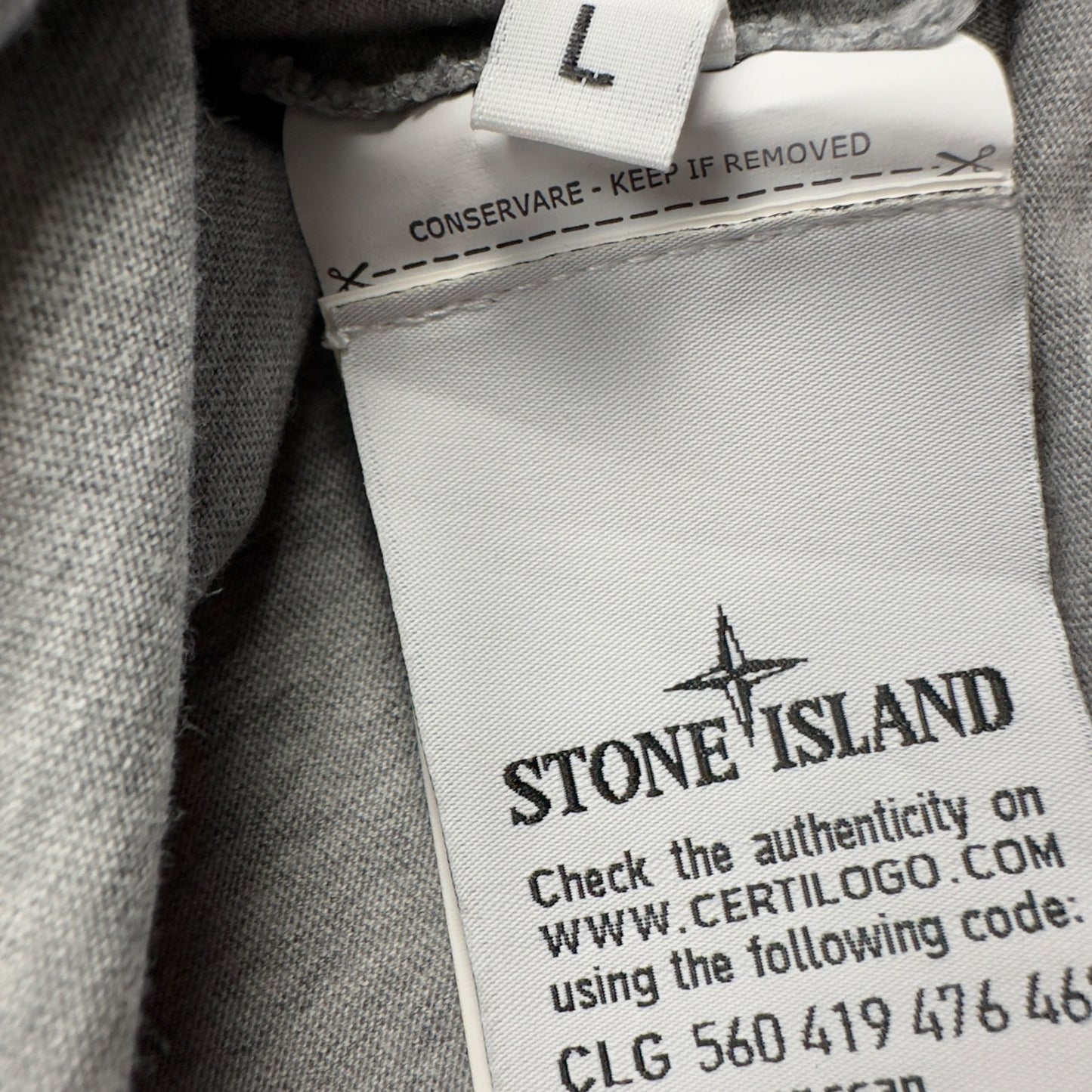 S/S 21 Stone Island Marble One Print T-Shirt - Grey