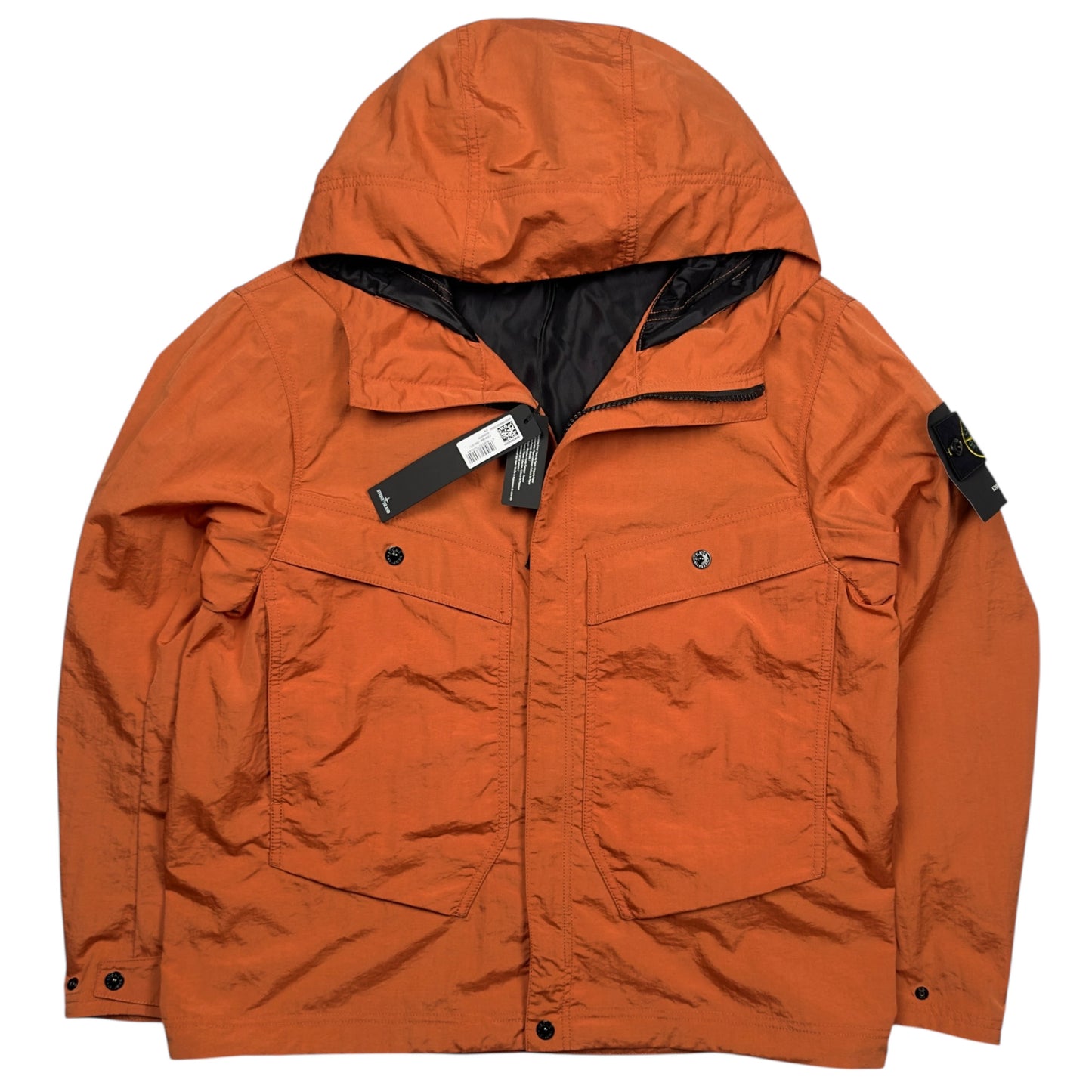 S/S 25 Stone Island Nylon Windbreaker - Orange