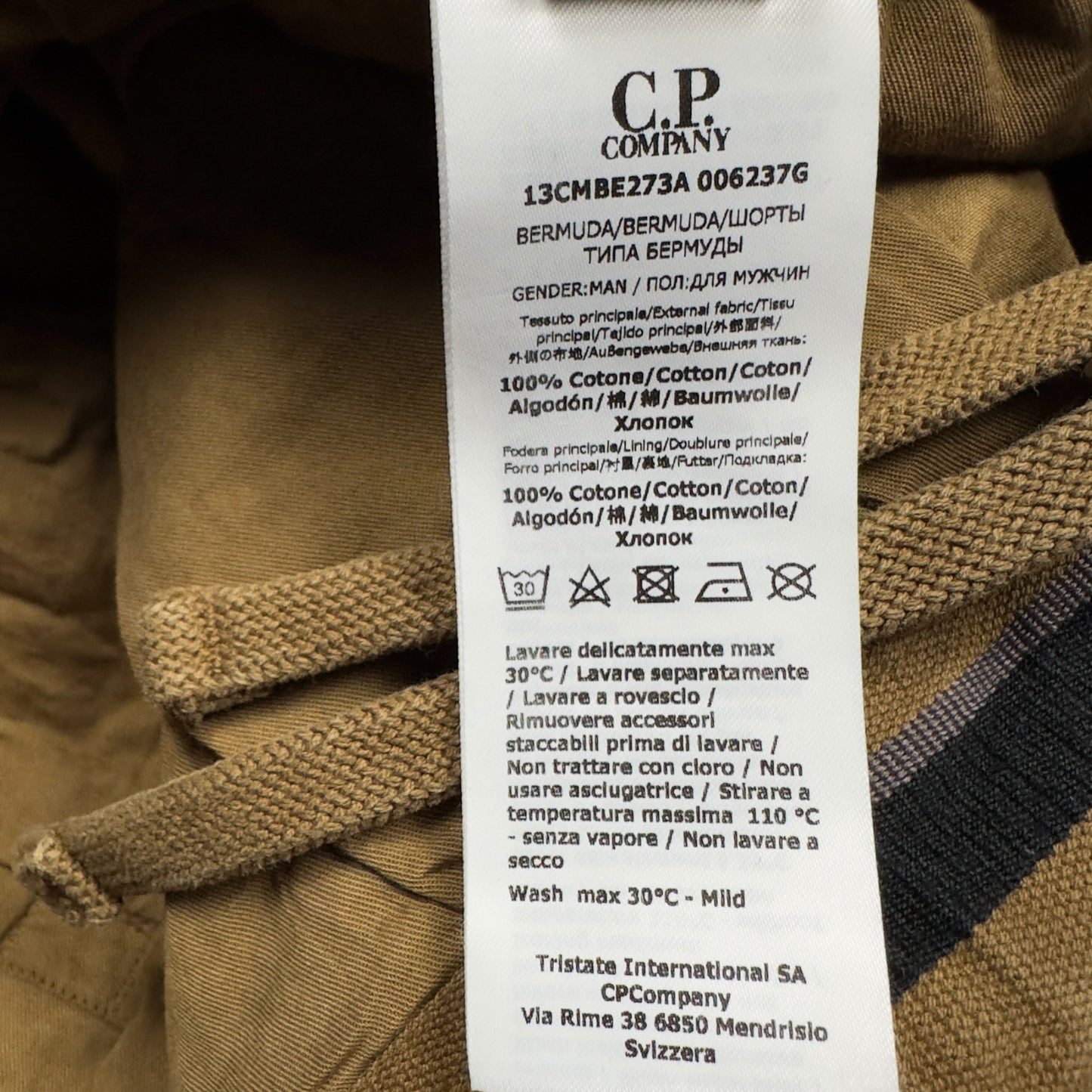 C.P. Company Ba-Tic Cargo Shorts - Tan