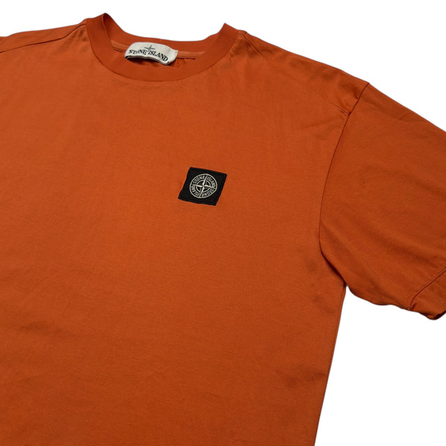 A/W 19 Stone Island Patch T-Shirt - Orange