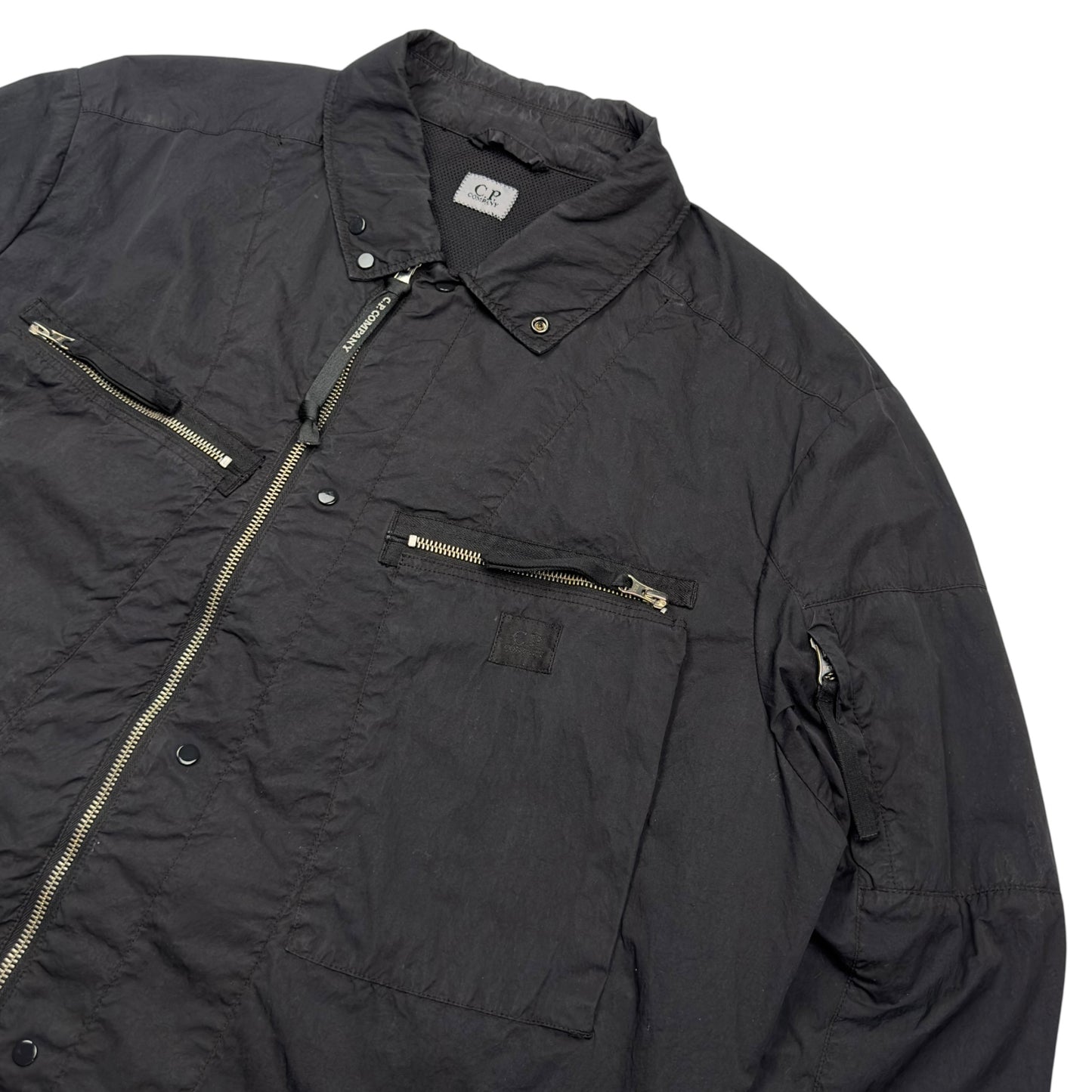 C.P. Company Microreps Nylon Overshirt – Black