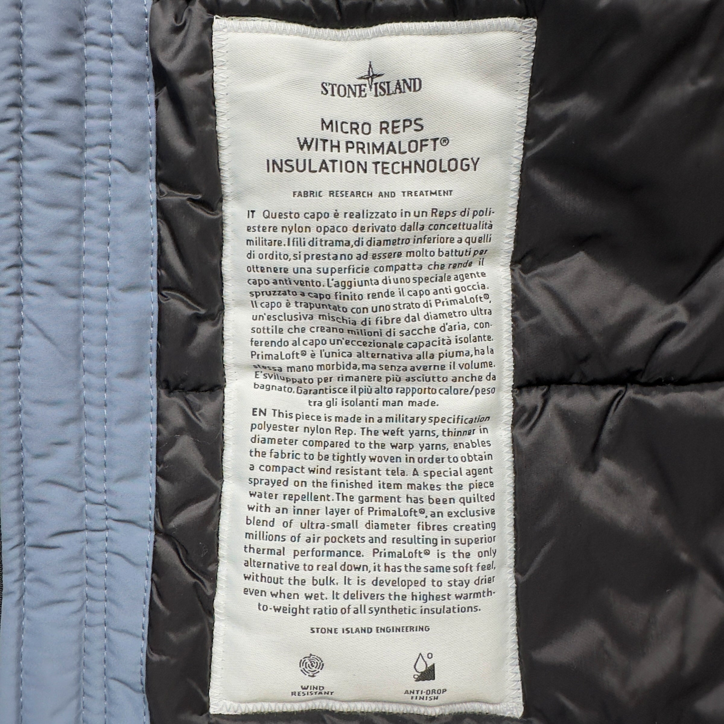A/W 19 Stone Island Micro Reps with Primaloft Field Jacket – Dans