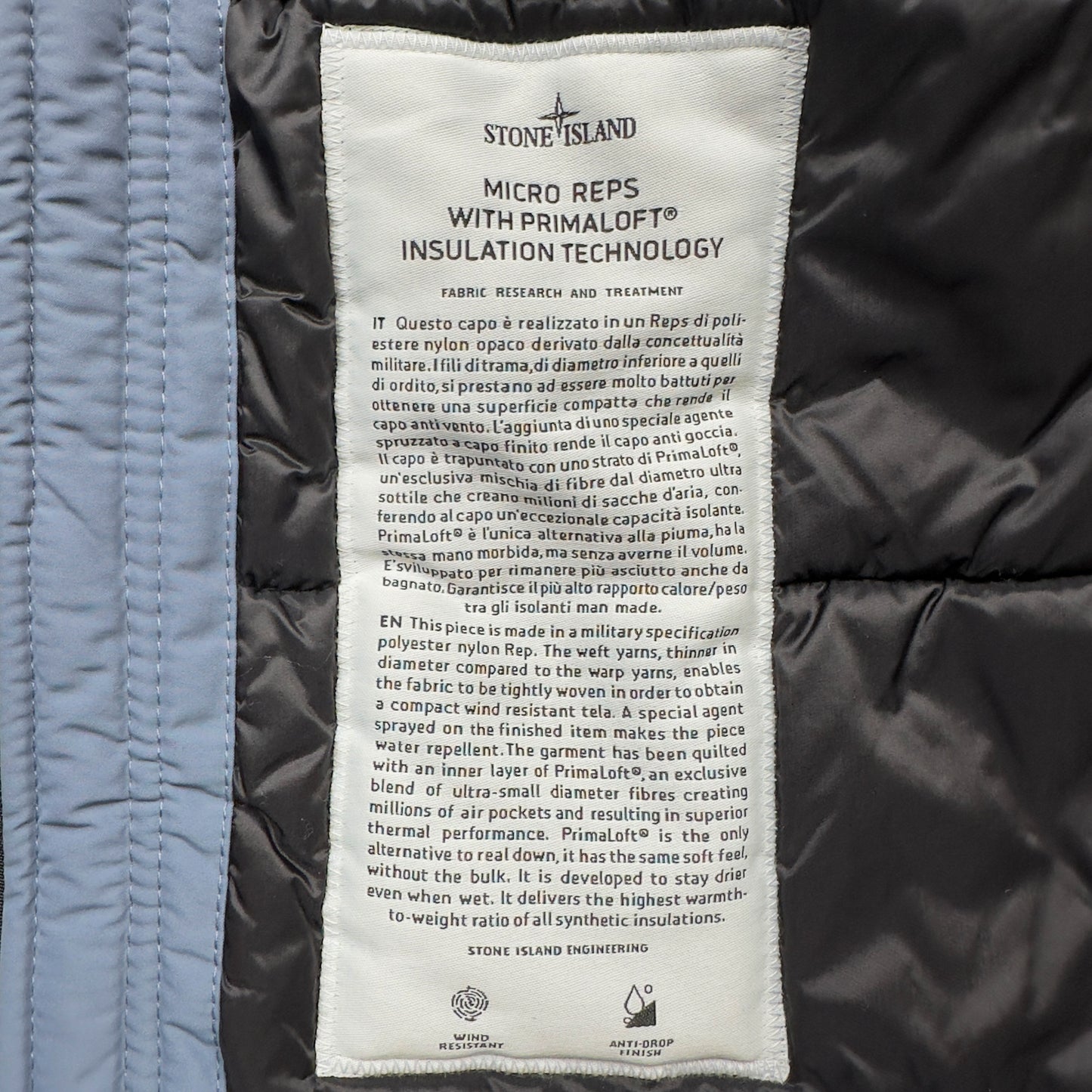 A/W 19 Stone Island Micro Reps with Primaloft Field Jacket