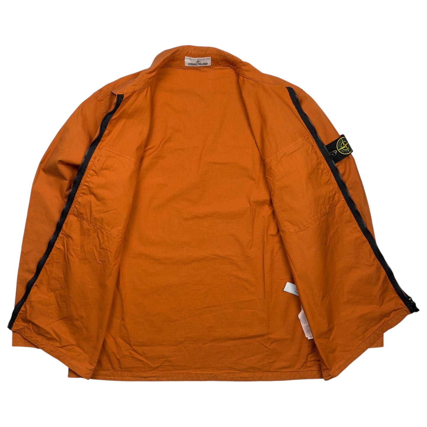 S/S 23 Stone Island Supima Cotton Twill Stretch-TC Overshirt - Orange