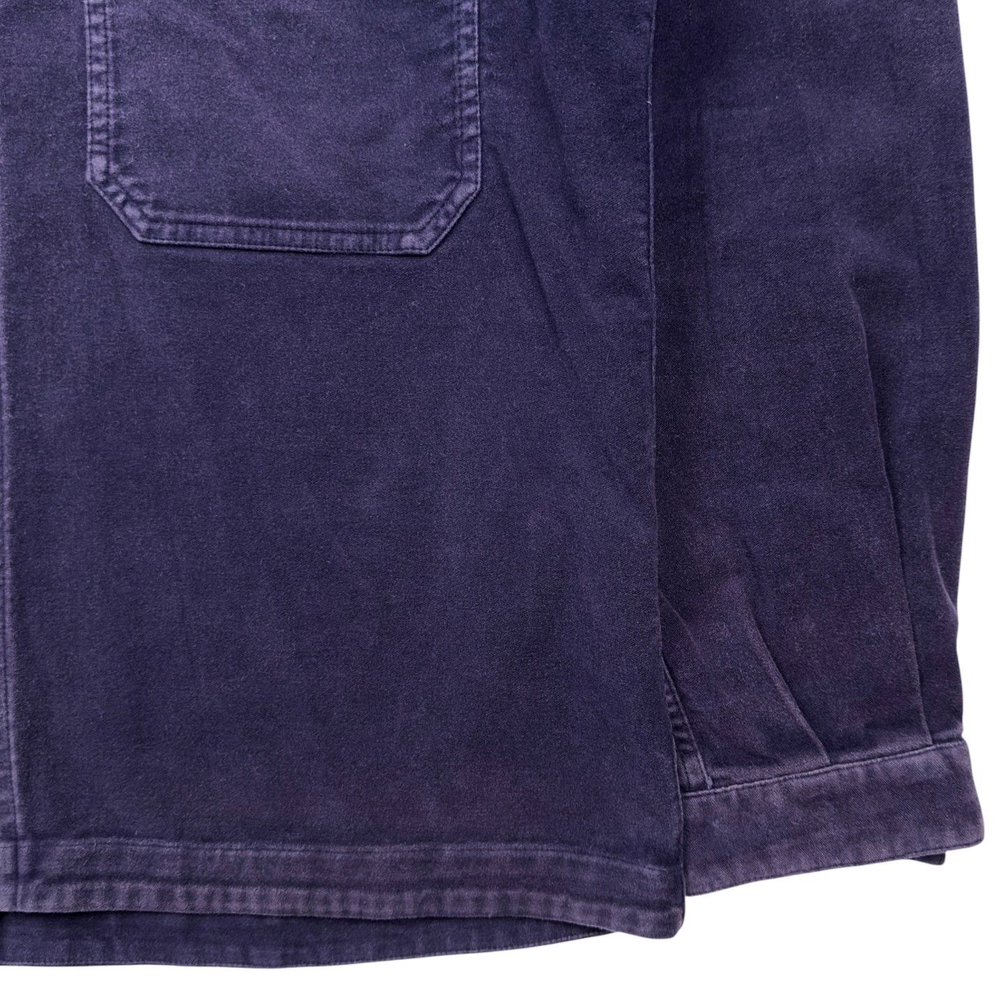 A/W 18 Stone Island Moleskin Cotton Overshirt Jacket - Purple