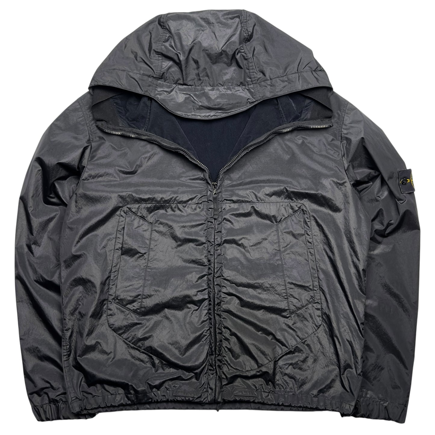 A/W 08 Stone Island Nylon Metal Flock Jacket - Black