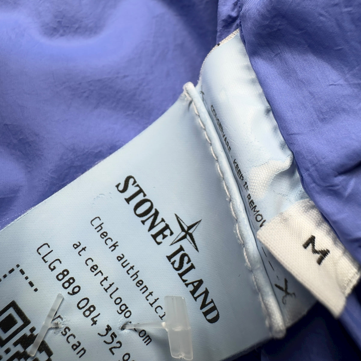 A/W 21 Stone Island Crinkle Reps R NY Down Gilet - Blue