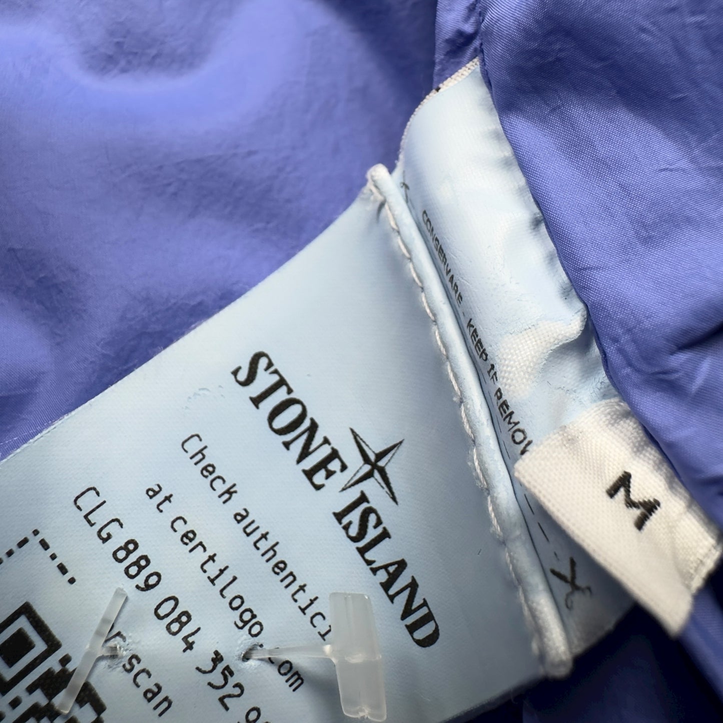 A/W 21 Stone Island Crinkle Reps R NY Down Gilet - Blue