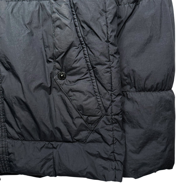 A/W 18 Stone Island Crinkle Reps NY Down Puffer Jacket - Navy