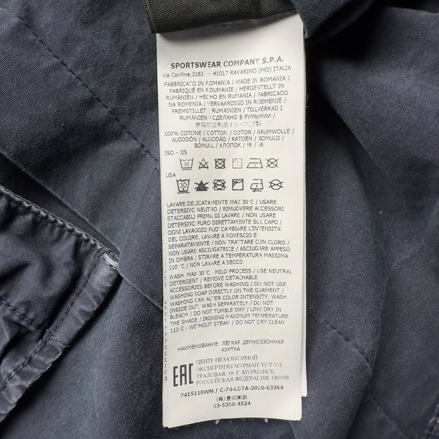 S/S 21 Stone Island Cotton Pocket Overshirt Jacket - Navy