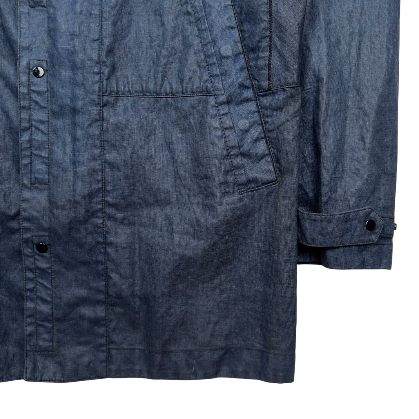 S/S 19 Stone Island Lino Resinato TC Jacket - Navy