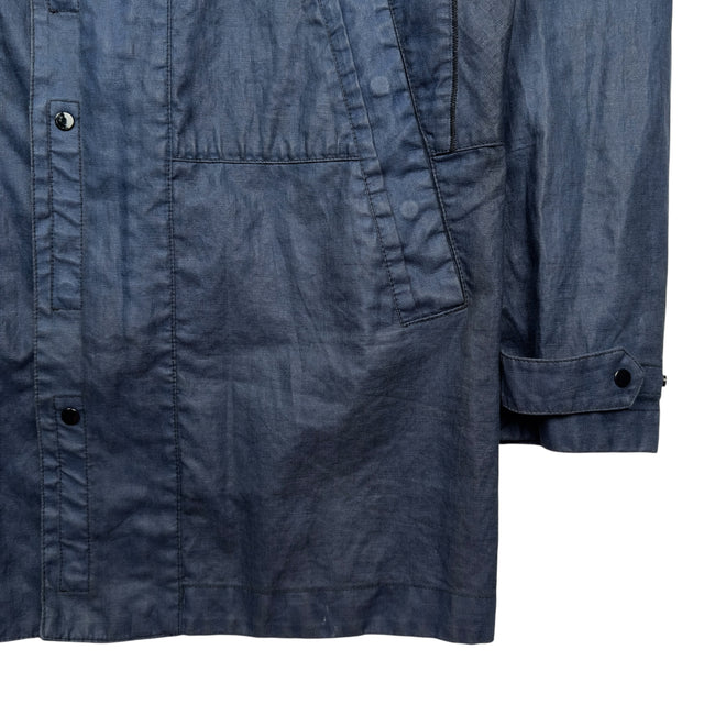 S/S 19 Stone Island Lino Resinato TC Jacket - Navy