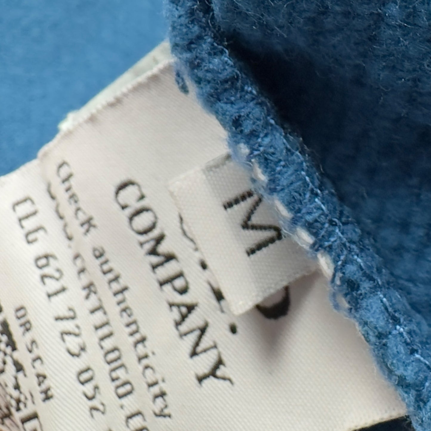 C.P. Company Diagonal Raised Fleece Crewneck Sweater - Blue
