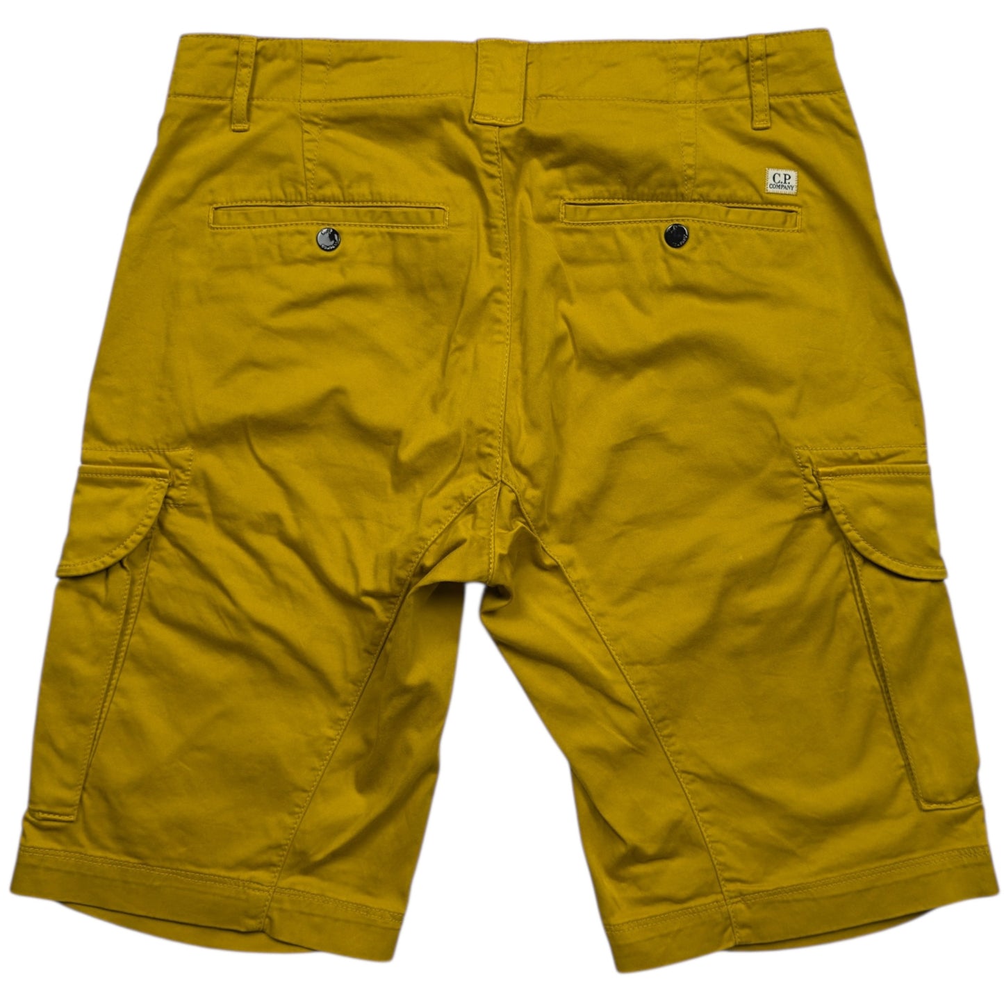 C.P. Company Sateen Cargo Shorts - Yellow