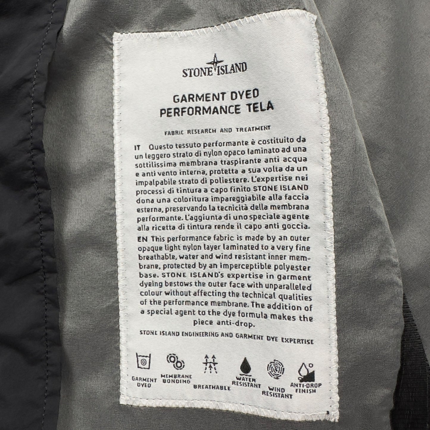 S/S 17 Stone Island Performance Tela Jacket