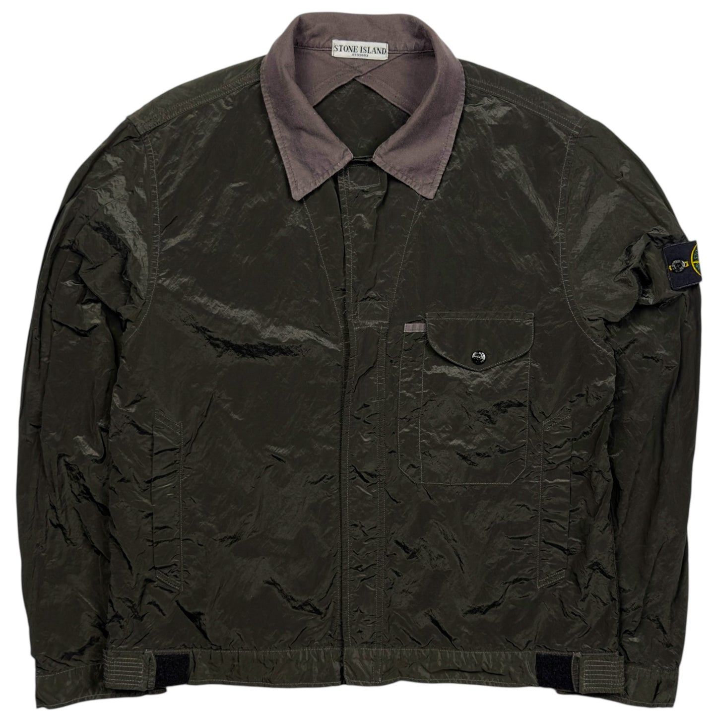 S/S 06 Stone Island Nylon Metal Overshirt - Dark Green