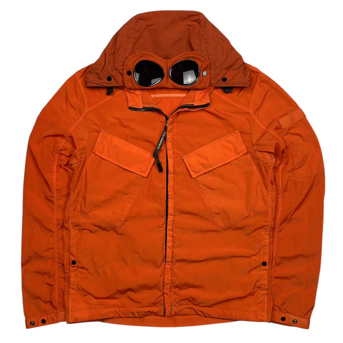 C.P. Company Chrome Nylon Goggle Jacket - Orange – Dans Designer Ltd