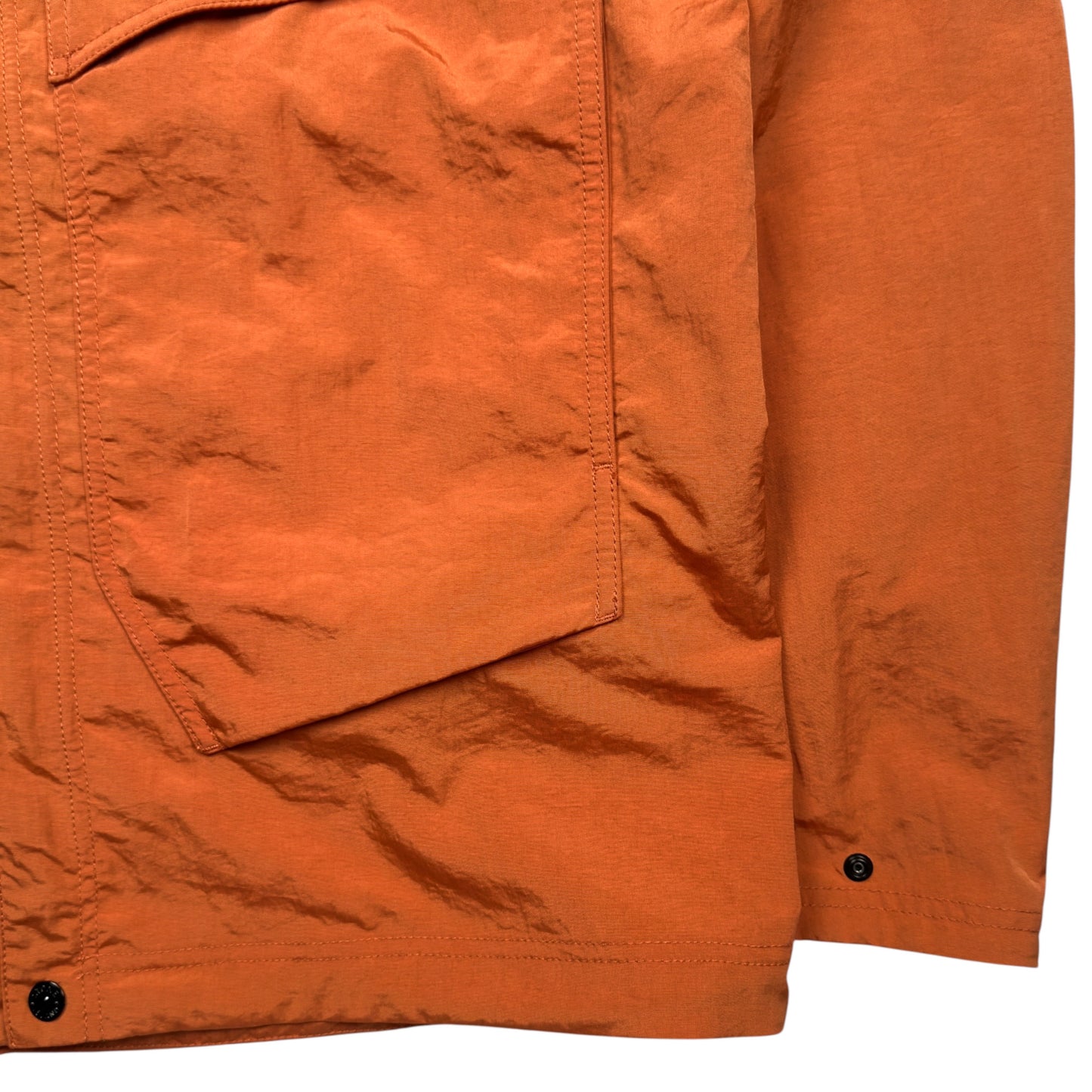 S/S 25 Stone Island Nylon Windbreaker - Orange