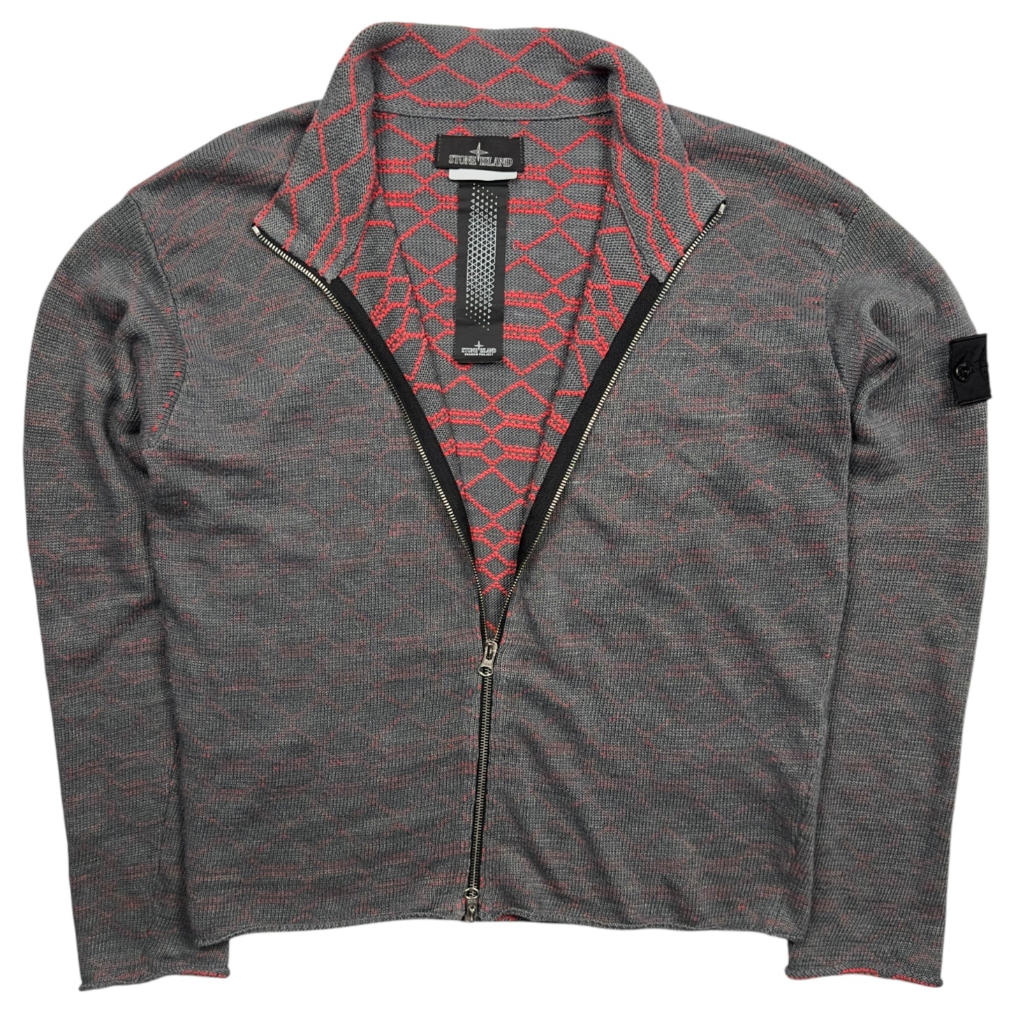 S/S 22 Stone Island Shadow Project Hemp Full Zip Sweater