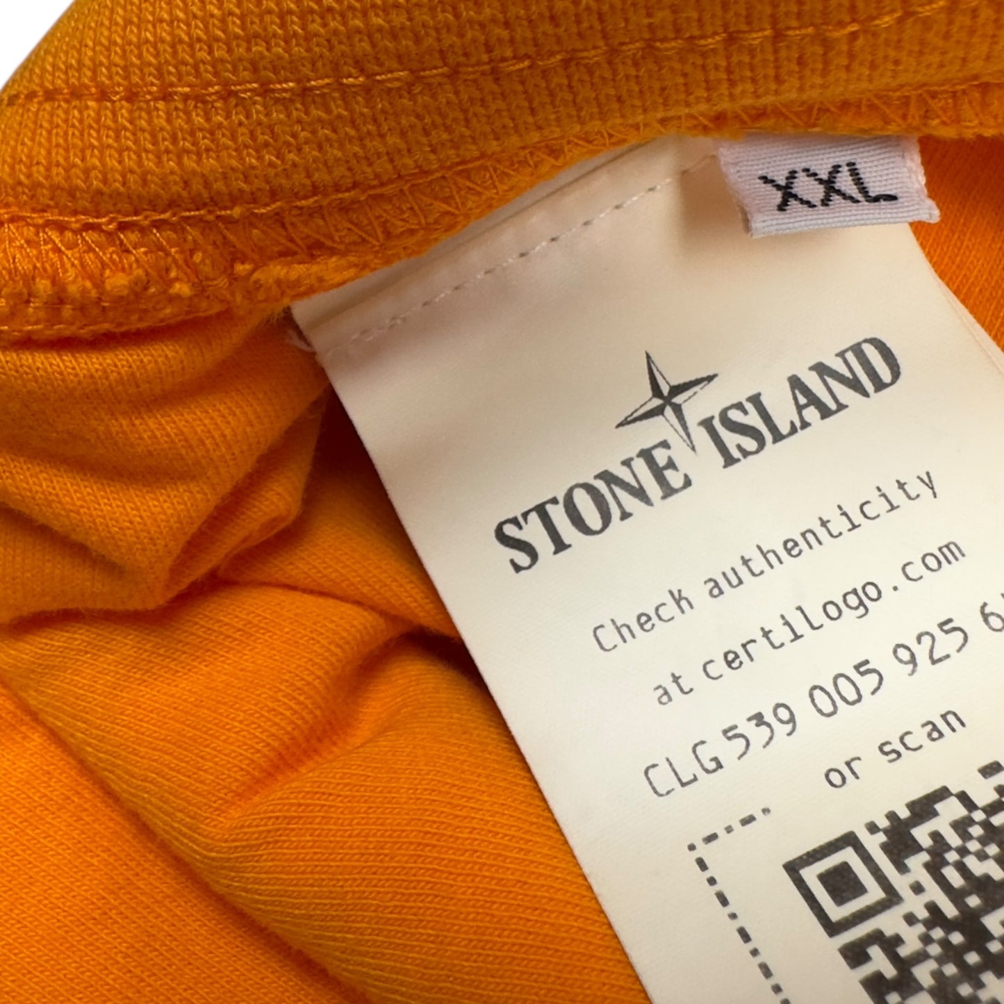 Stone Island Cotton Jersey Cargo Shorts - Orange