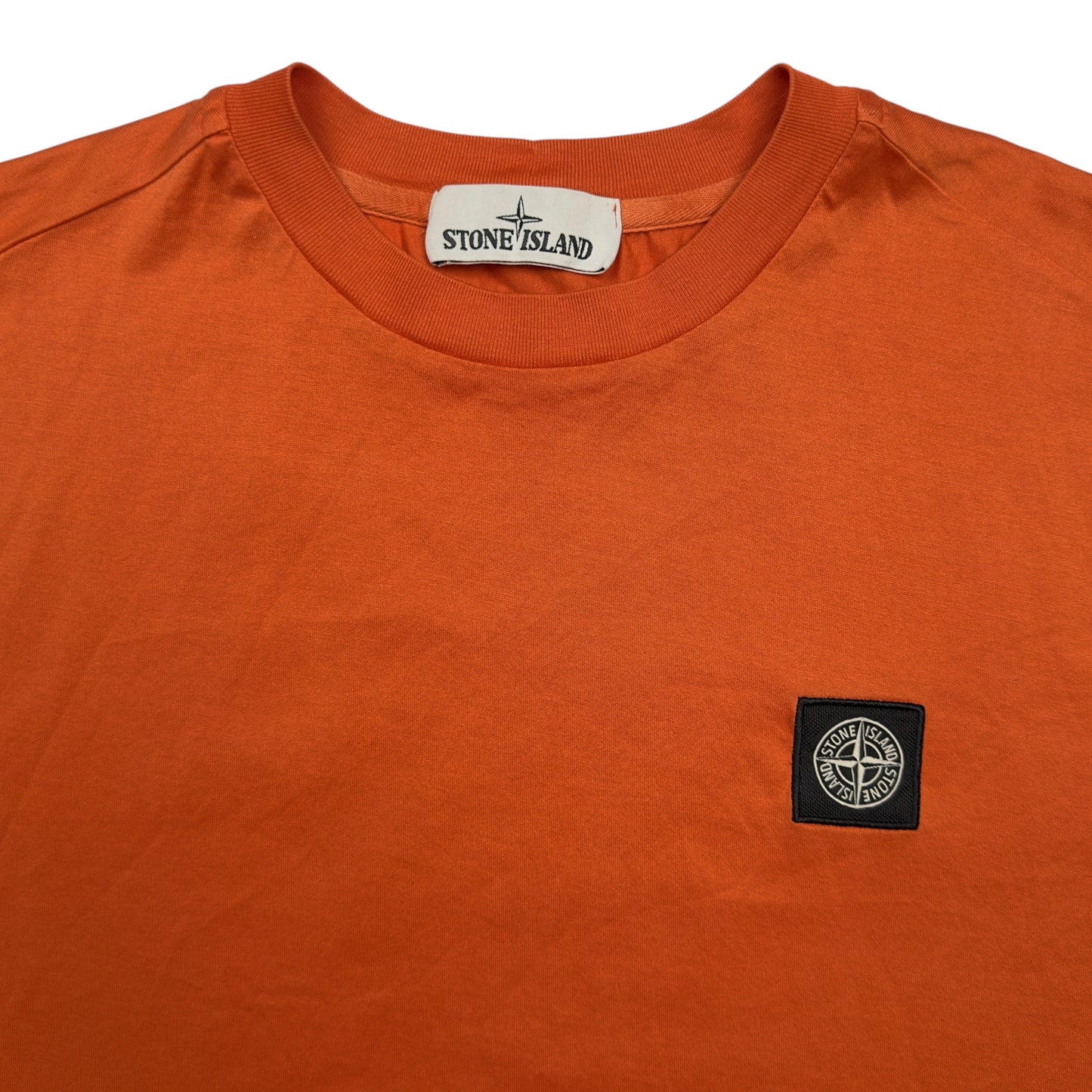 A/W 19 Stone Island Patch T-Shirt - Orange