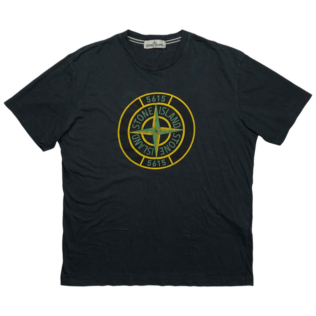 S/S 12 Stone Island Compass Logo T-Shirt - Black