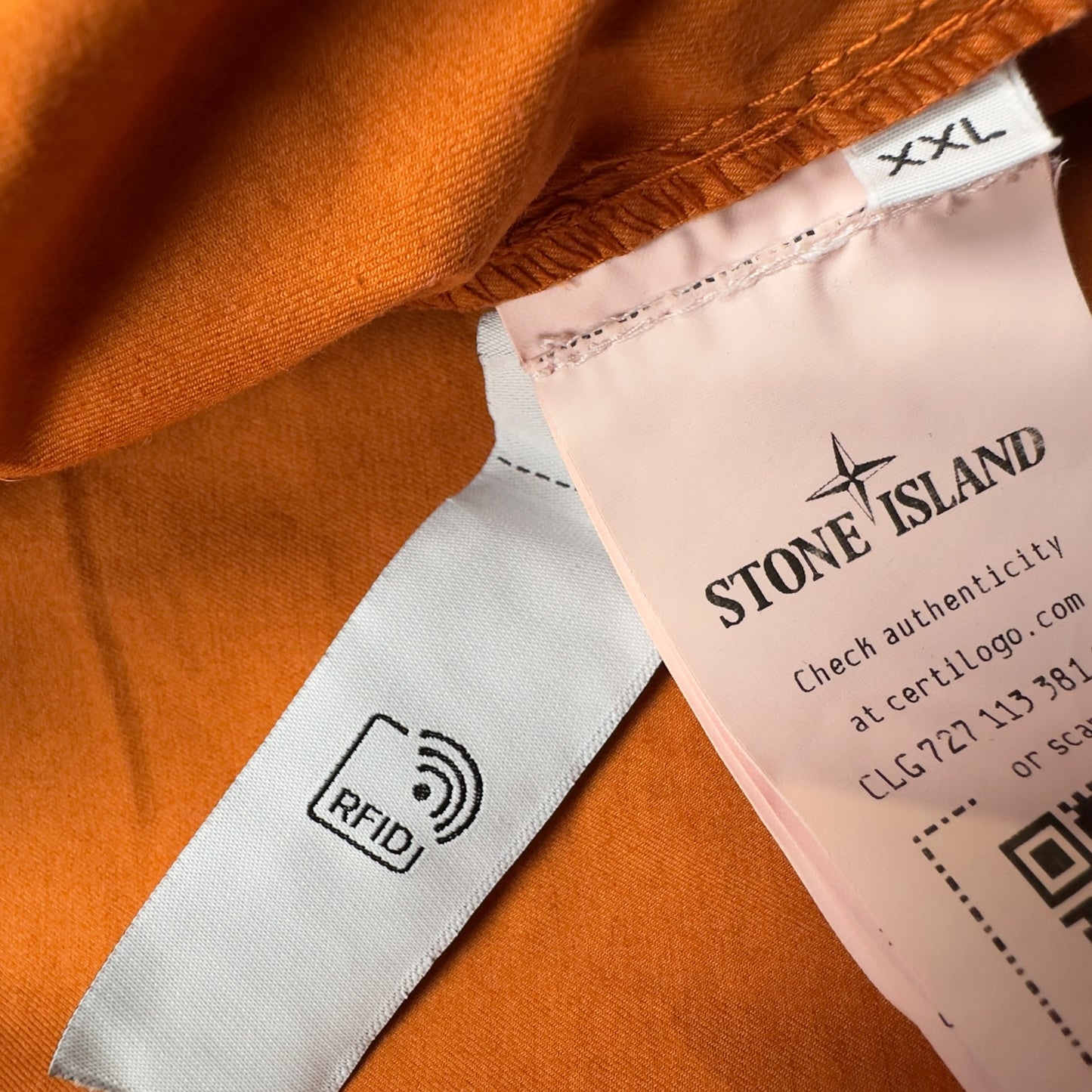 S/S 23 Stone Island Supima Cotton Twill Stretch-TC Overshirt - Orange