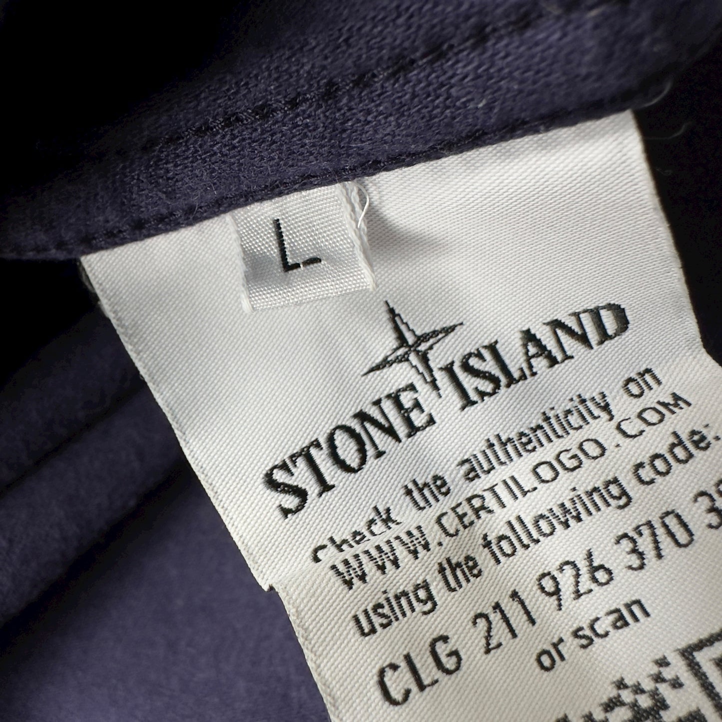 A/W 18 Stone Island Moleskin Cotton Overshirt Jacket - Purple