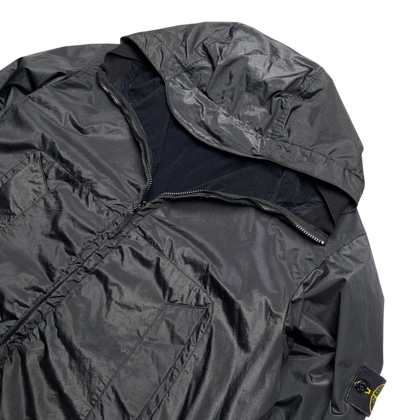 A/W 08 Stone Island Nylon Metal Flock Jacket - Black
