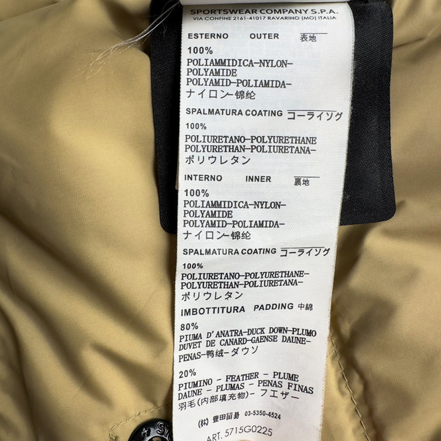 A/W 12 Stone Island Reps Nylon Down Gilet - Olive Green