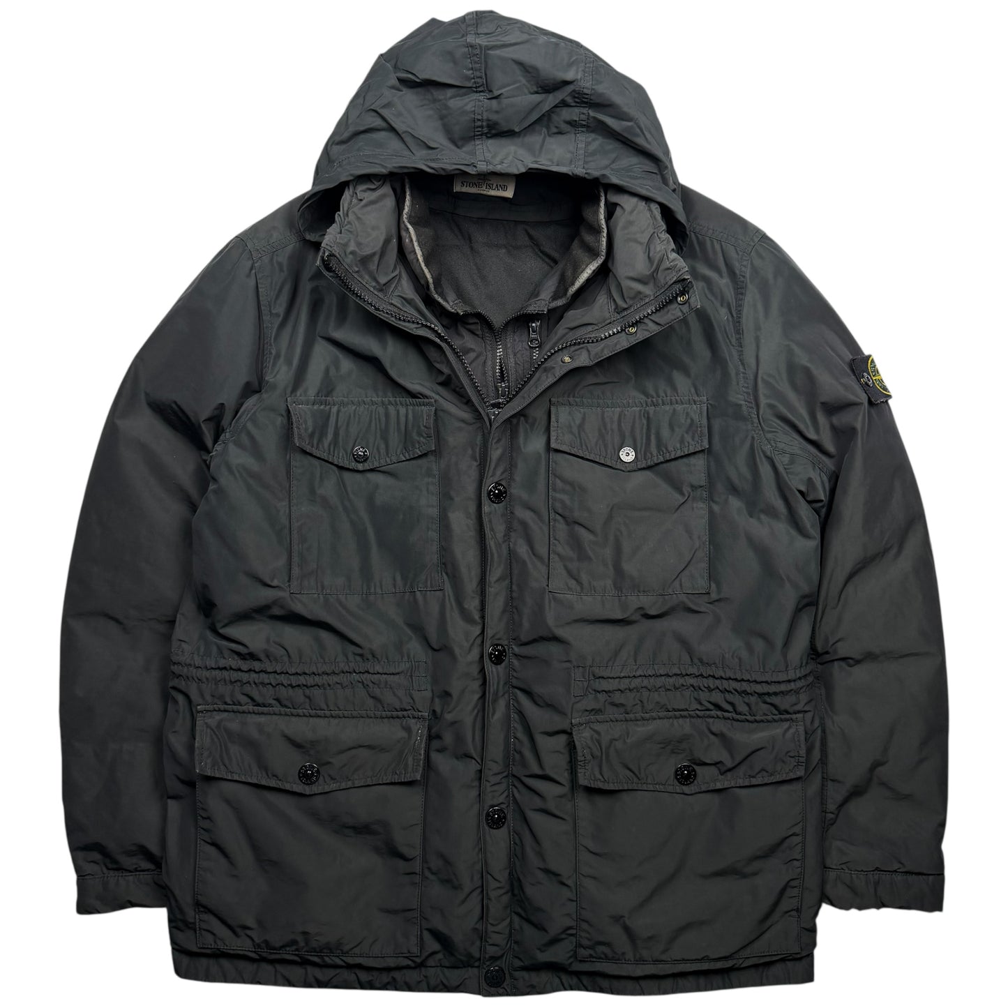 A/W 13 Stone Island Micro Reps Down Puffer Jacket - Black
