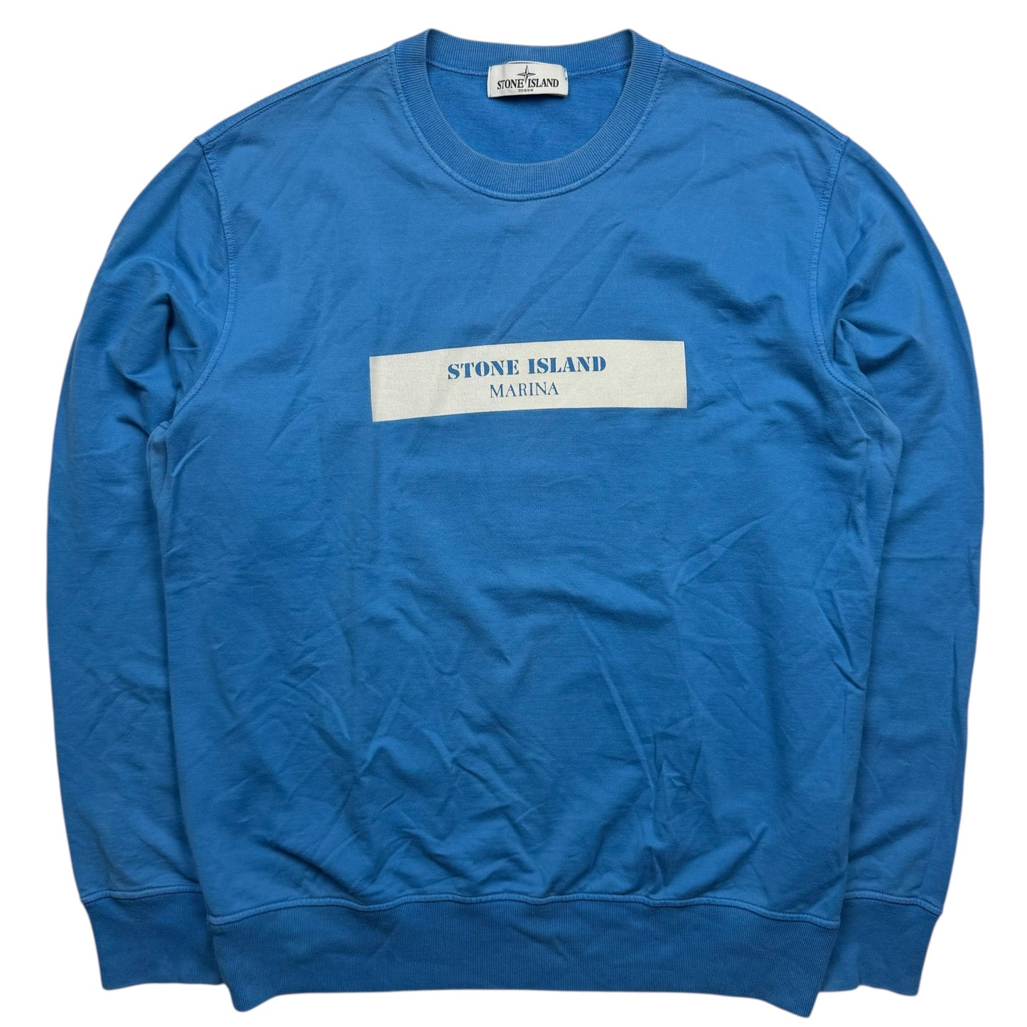 S/S 13 Stone Island Marina Glow in The Dark Crewneck Sweater - Blue