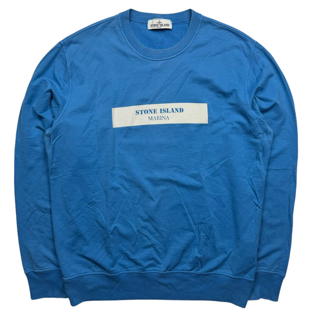 S/S 13 Stone Island Marina Glow in The Dark Crewneck Sweater - Blue