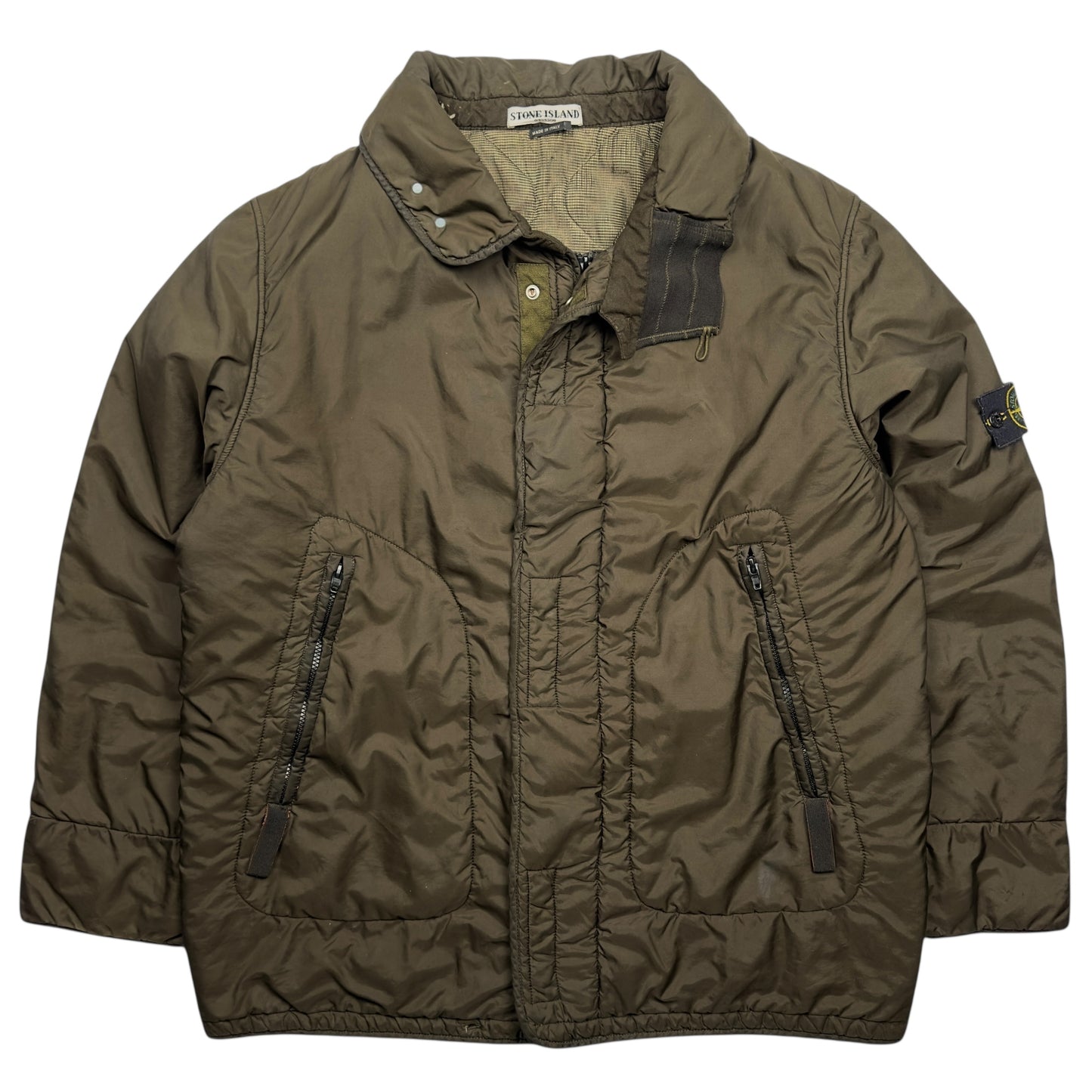 A/W 03 Stone Island Mesh Quilted Vintage Bomber Jacket