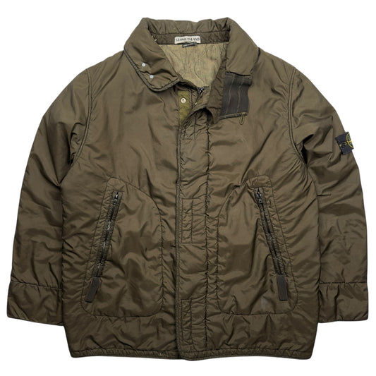 A/W 03 Stone Island Mesh Quilted Vintage Bomber Jacket