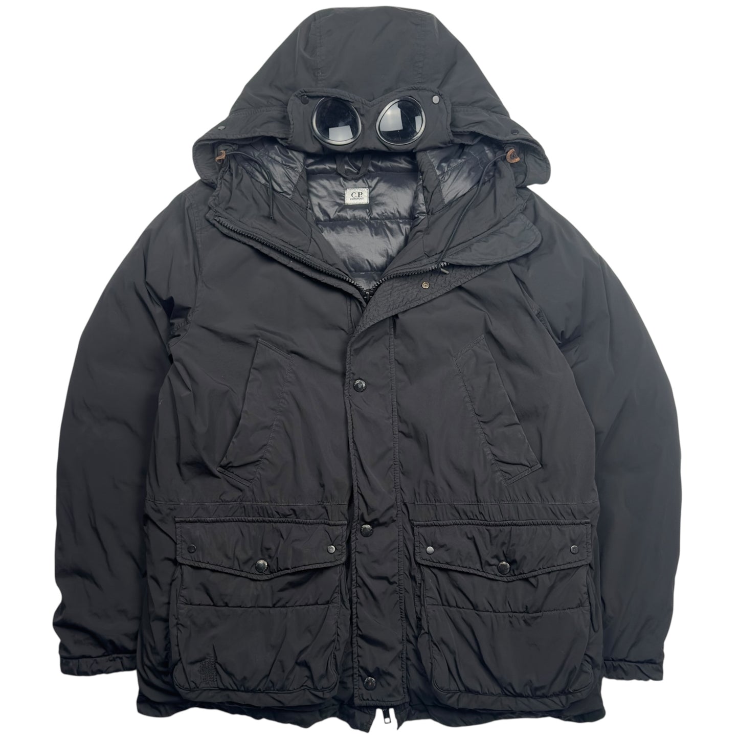 C.P. Company Nycra Down Puffer Goggle Jacket - Black