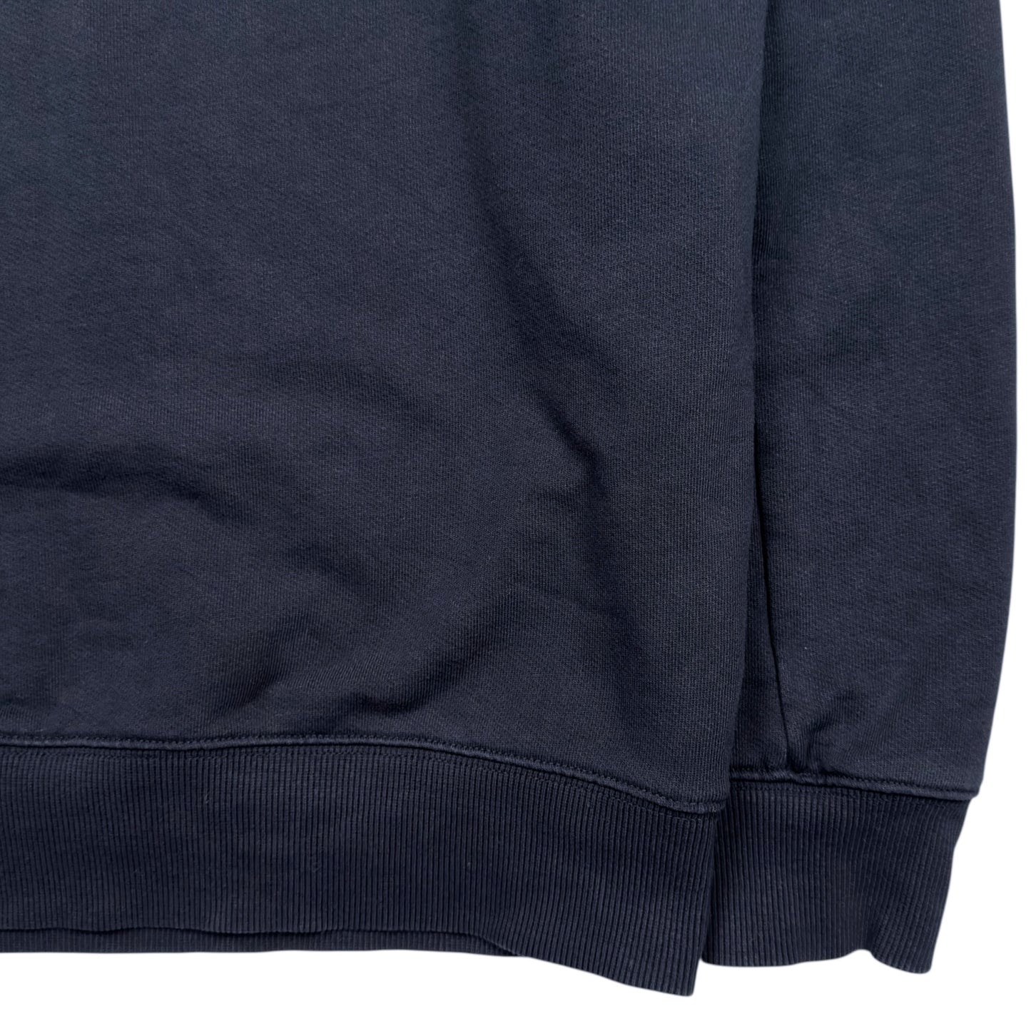 C.P. Company Diagonal Raised Fleece Crewneck Sweater - Navy